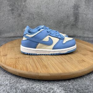 Nike Dunk Low Shoes Boys Size 8C Blue Cream Basketball Sneakers FB9107-400